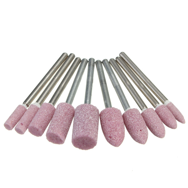 10pcs-AbrasivE-mounted-Stone-Rotary-Tool-18-Shank-For-Dremel-976286