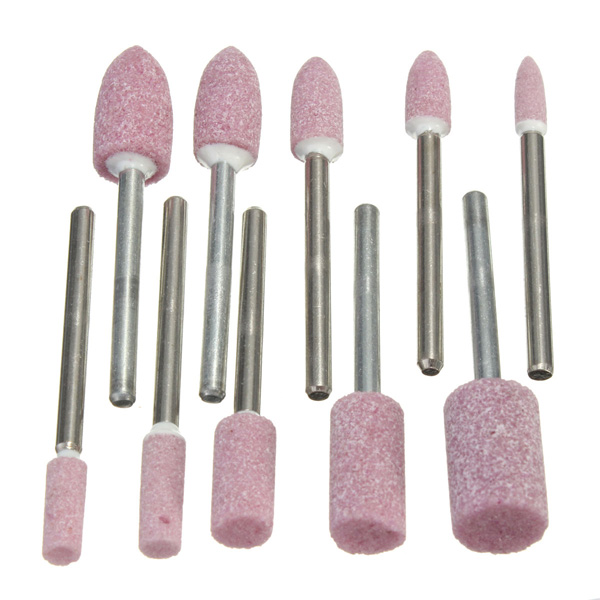 10pcs-AbrasivE-mounted-Stone-Rotary-Tool-18-Shank-For-Dremel-976286