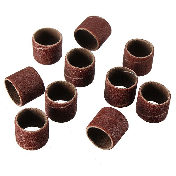 10pcs-DREMEL-60-Grit-Sanding-Bands-with-1pc-Sanding-Drum-Mandrel-938414