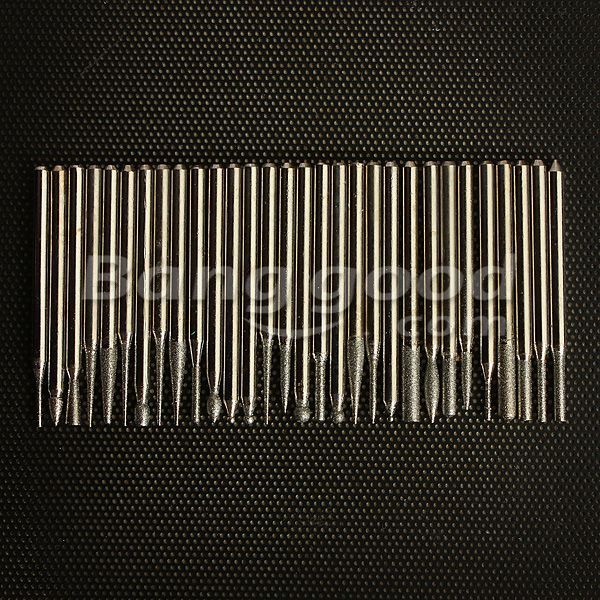 30pcs-3MM-Titanium-Diamond-Burrs-Bur-Bit-Set-Dremel-Rotary-Tool-Set-933450