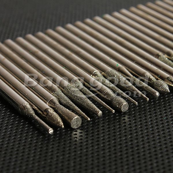 30pcs-3MM-Titanium-Diamond-Burrs-Bur-Bit-Set-Dremel-Rotary-Tool-Set-933450