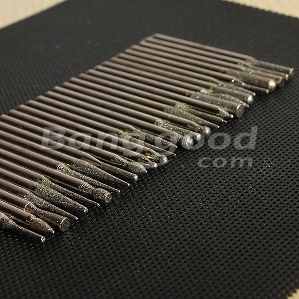 30pcs-3MM-Titanium-Diamond-Burrs-Bur-Bit-Set-Dremel-Rotary-Tool-Set-933450