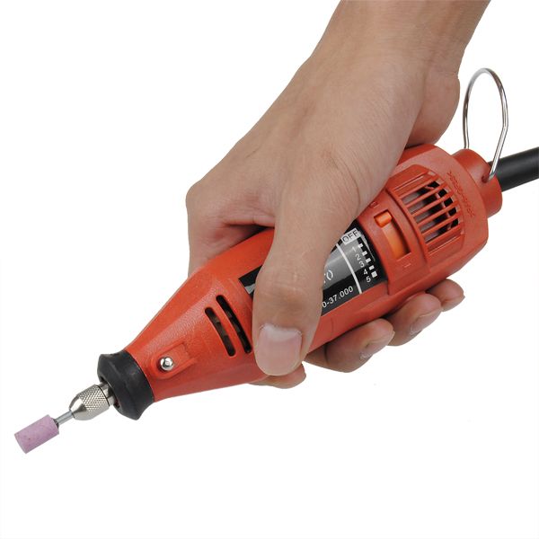 Red-220V-Electric-Grinder-Variable-Speed-Rotary-Power-Tool-949665