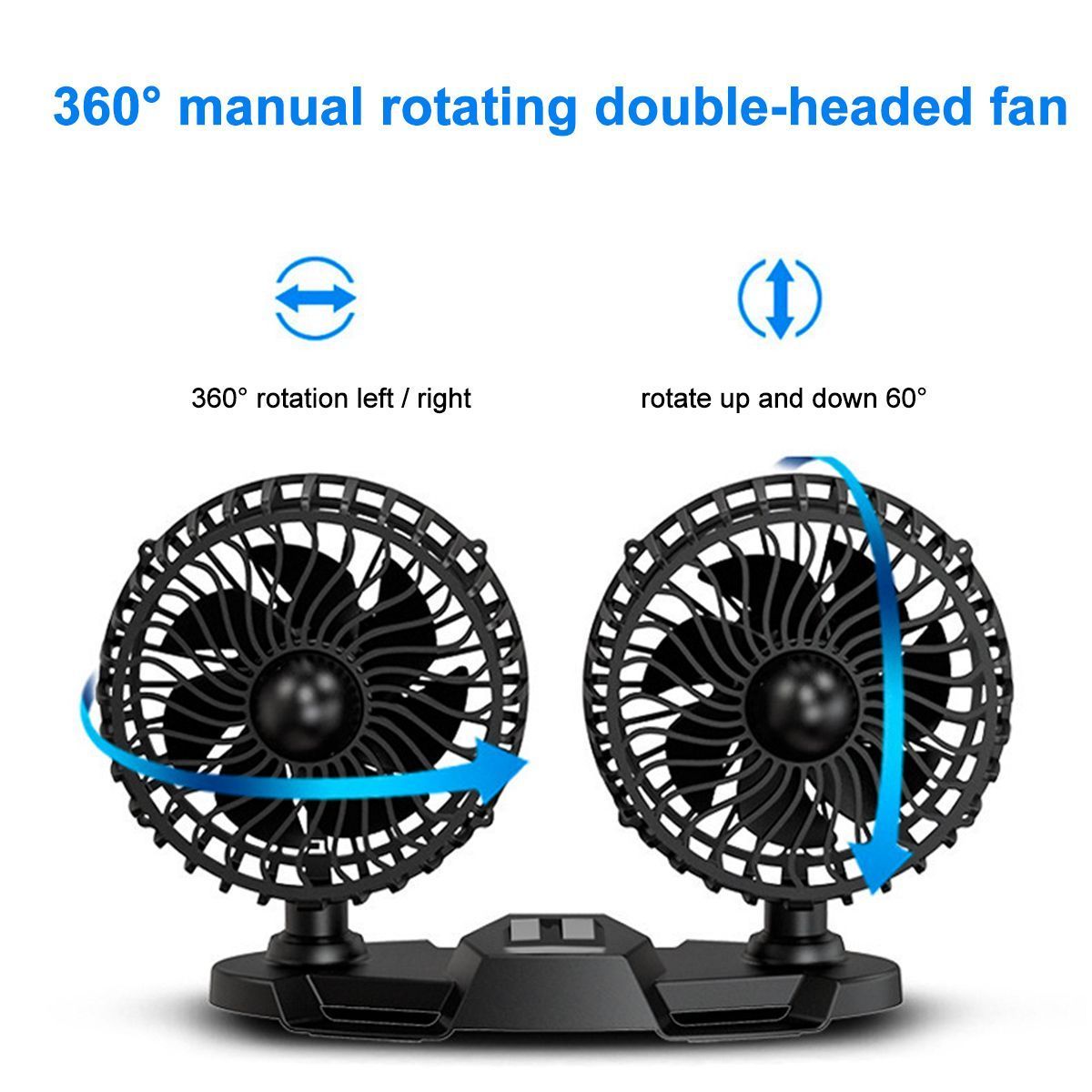 Electric-USB-Car-Fan-Double-headed-Car-Fan-360deg-Rotating-amp-3-Gear--Cooling-Fan-1700618