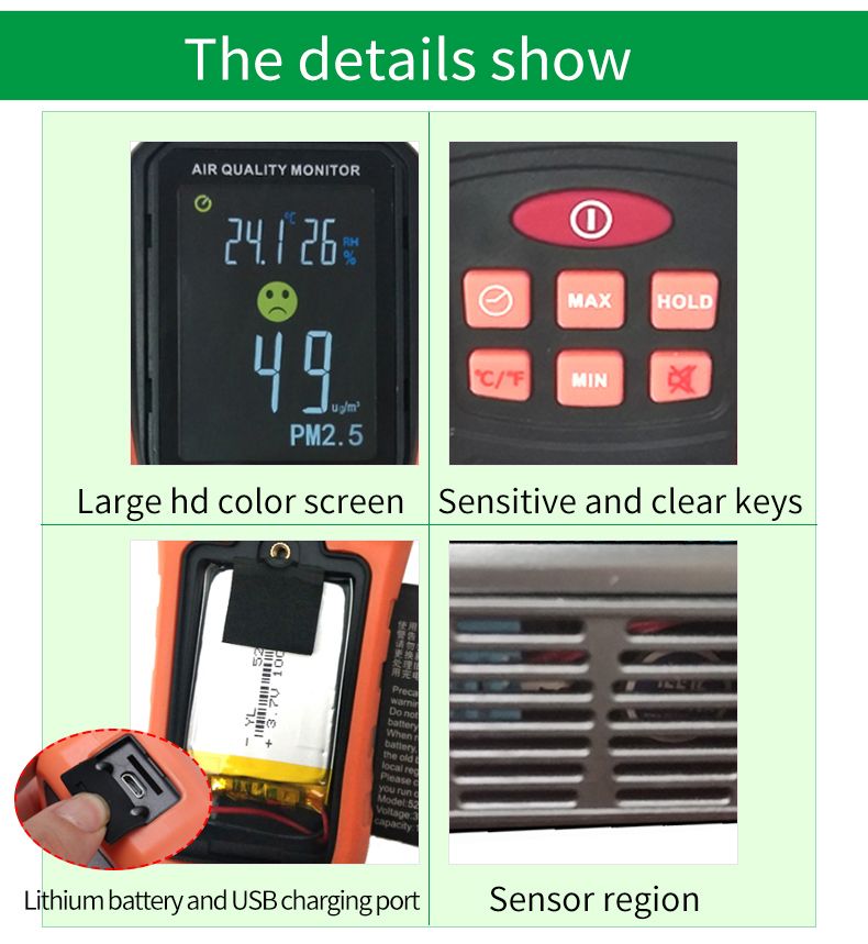 VICTOR-260B-Handheld-PM25-Detector-Range-01000mgm3-Air-Quality-Tester-Temperature-and-Humidity-Measu-1424733