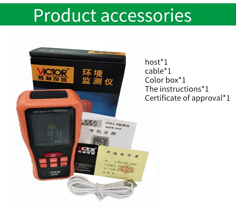 VICTOR-260B-Handheld-PM25-Detector-Range-01000mgm3-Air-Quality-Tester-Temperature-and-Humidity-Measu-1424733
