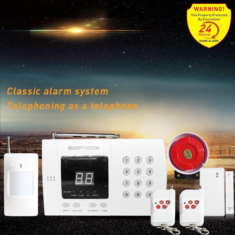 7PCS-433MHz-PSTN-Host--Parts-Wireless-Home-Burglar-Security-Alarm-1524967