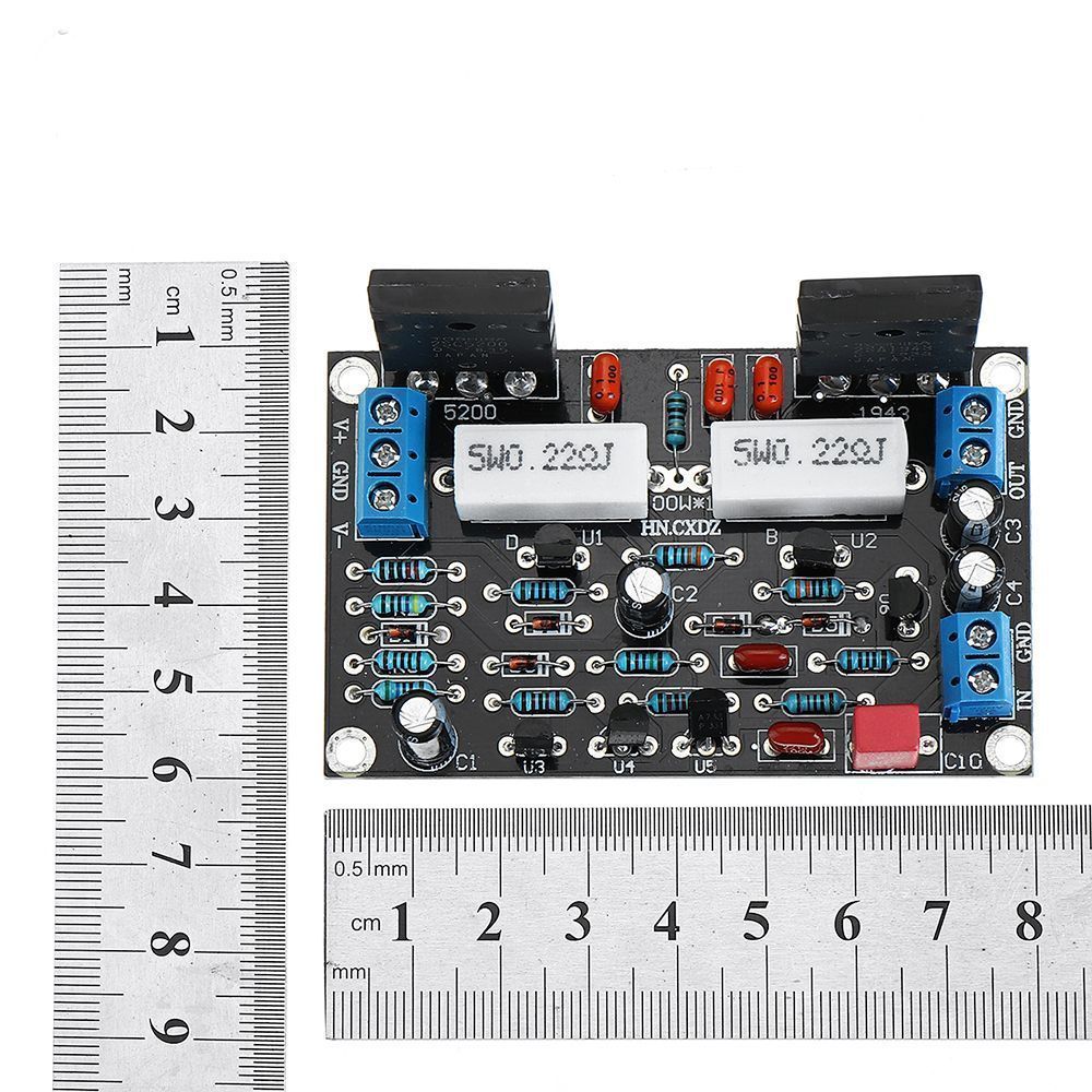 2SC52002SA1943-Mono-Channel-100W-HIFI-Audio-Amplifier-Board-After-stage-Power-AMP-Dual-DC35V-1441235