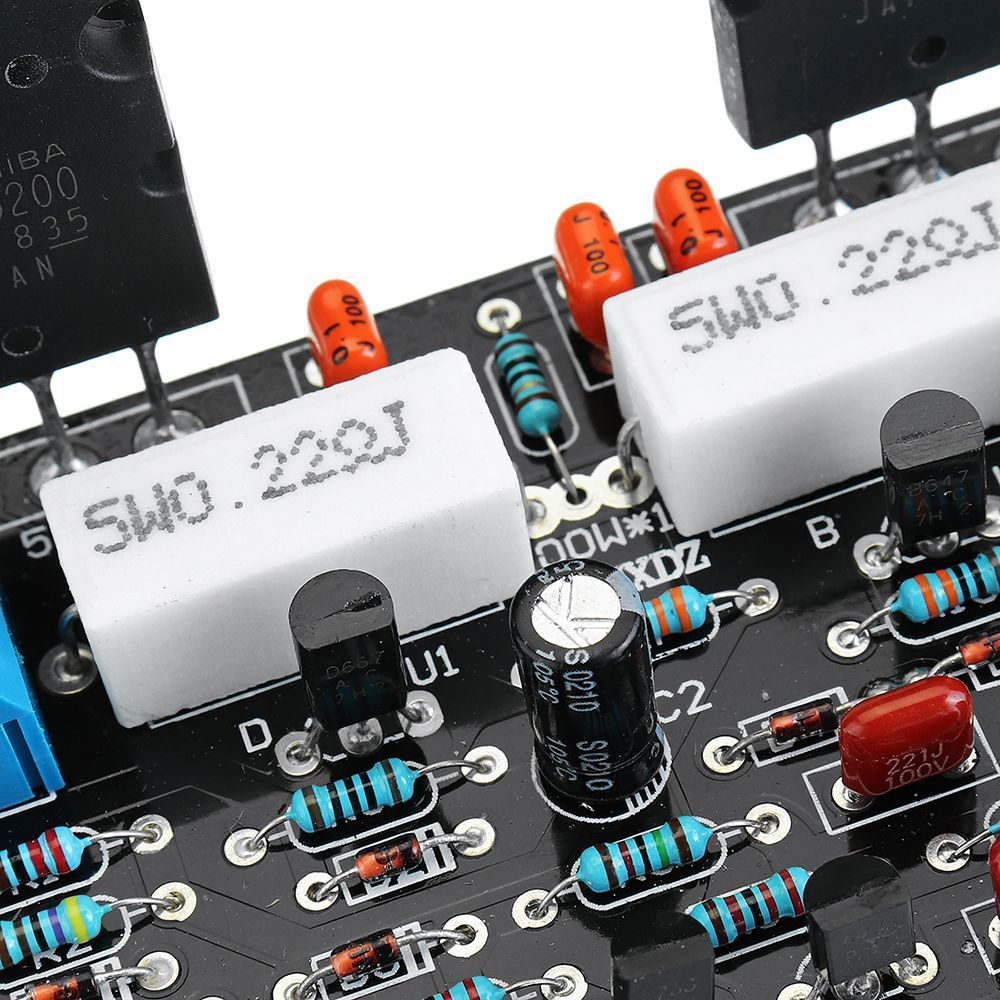 2SC52002SA1943-Mono-Channel-100W-HIFI-Audio-Amplifier-Board-After-stage-Power-AMP-Dual-DC35V-1441235