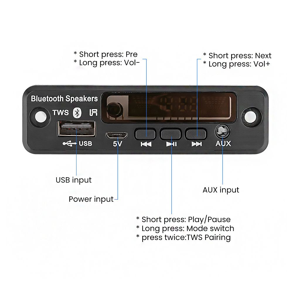 3Pcs--5V-Bluetooth-50-MP3-Decoder-LED-Spectrum-Display-APE-Lossless-Decoding-TWS-Support-FM-USB-AUX--1749118