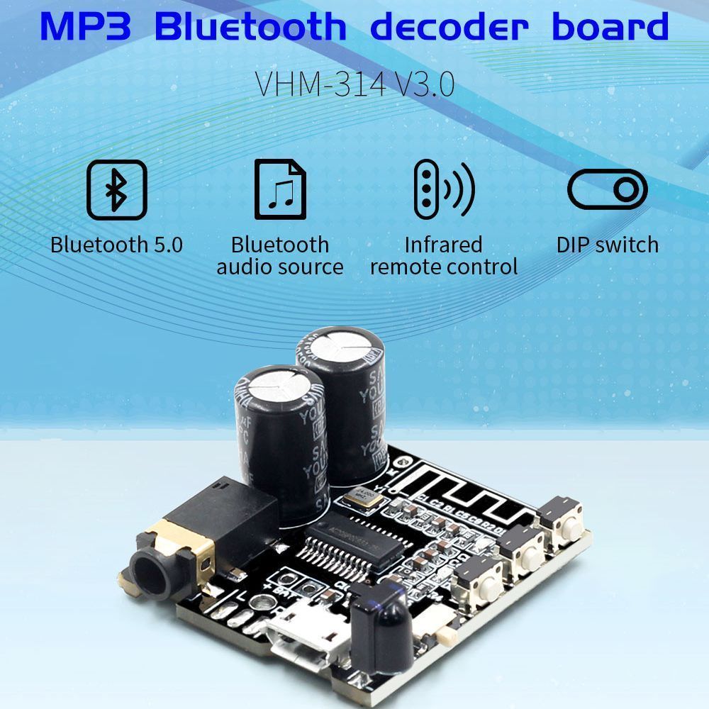 3Pcs-VHM-314-V30-Bluetooth-Audio-Receiver-Board-bluetooth-50-MP3-lossless-Decoder-Board-with-EQ-Mode-1759970