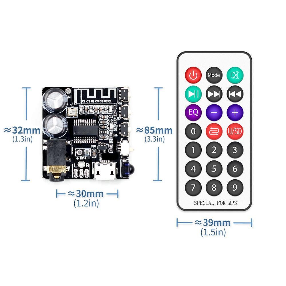 3Pcs-VHM-314-V30-Bluetooth-Audio-Receiver-Board-bluetooth-50-MP3-lossless-Decoder-Board-with-EQ-Mode-1759970