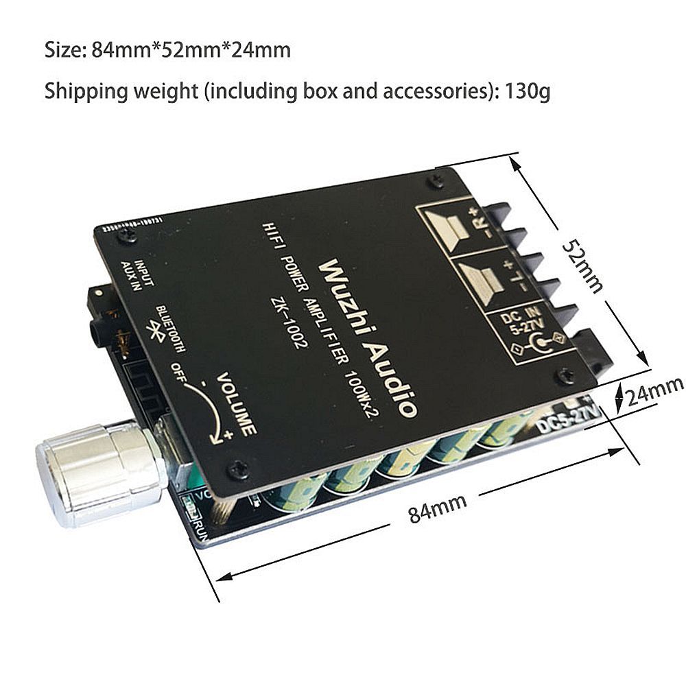 5Pcs-1002-HIFI-2x100W-TPA3116-AUX-bluetooth-50-HIFI-High-Power-Digital-Amplifier-Stereo-Board-AMP-Am-1759978