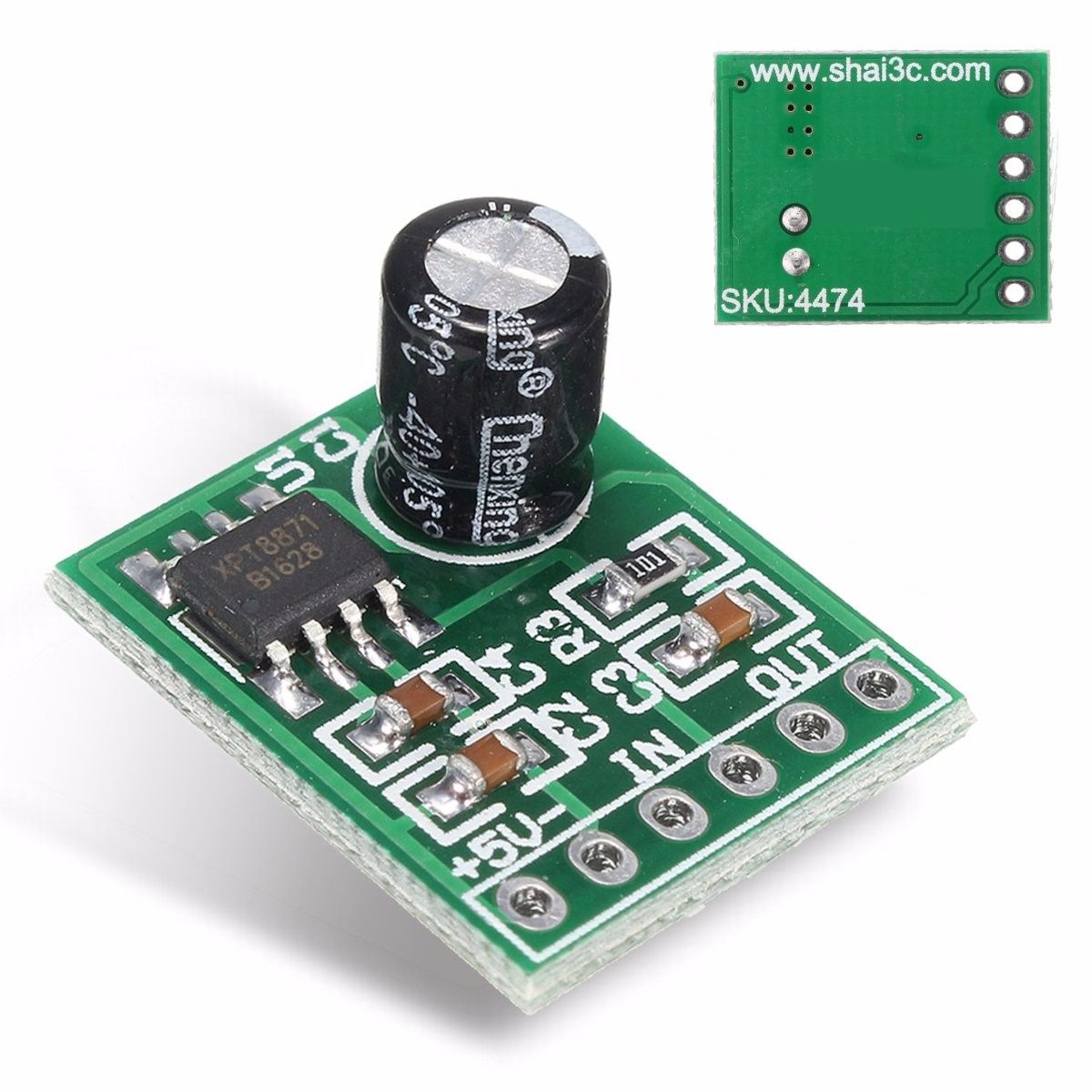 5Pcs-XPT8871-5V-5W-1A-Single-Channel-Mono-Digital-Audio-Amplifier-Receiver-Module-Board-1268827