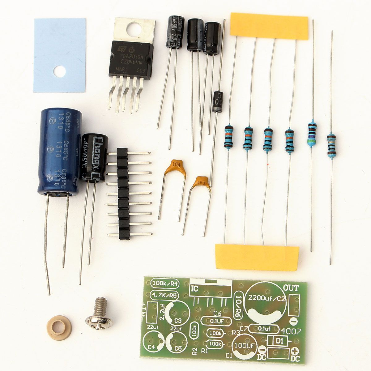5pcs-DIY-TDA2030A-Audio-Amplifier-Board-Kit-Mono-Power-18W-DC-9V-24V-1355702
