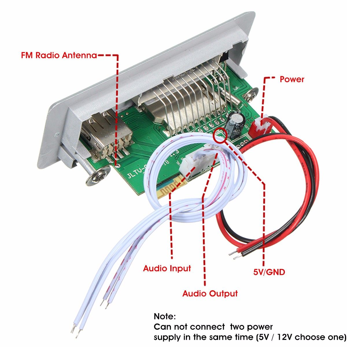 DC-12V5V-MP3-Decode-Board-LED-USB-AUX-FM-bluetooth-Radio-Amplifier-With-Remote-1130424