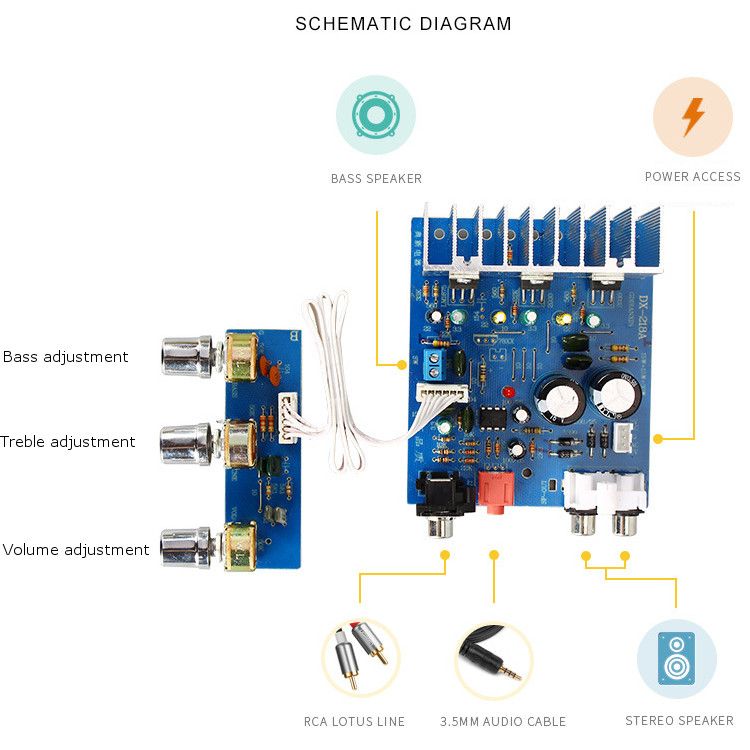 TDA2030-15W15W-30W-21-Channel-Subwoofer-Amplifier-Board-DIY-Finished-Module-1640585