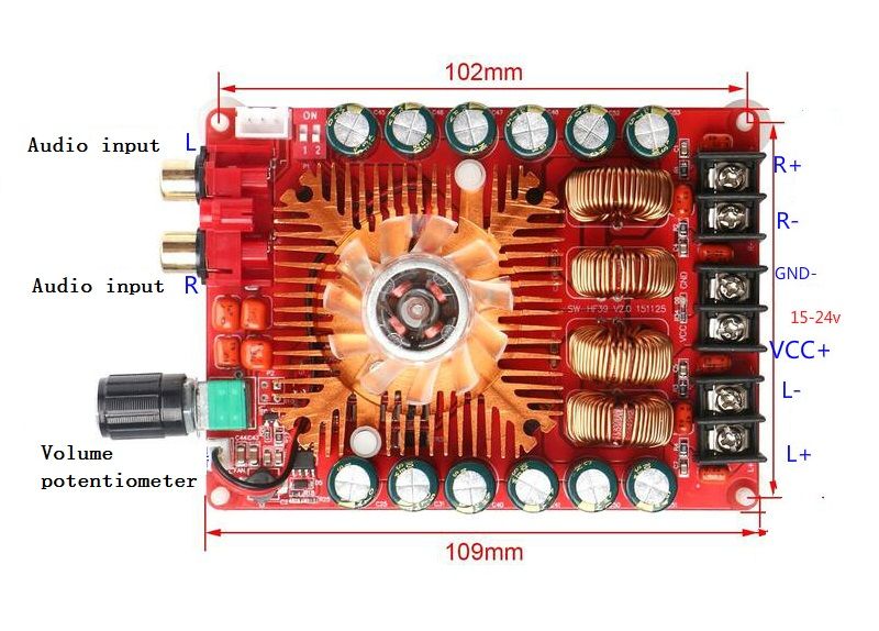 TDA7498E-High-power-Digital-Power-Amplifier-Board-160W2-Stereo-BTL-220W-Mono-Shock-Self-cooling-with-1745433
