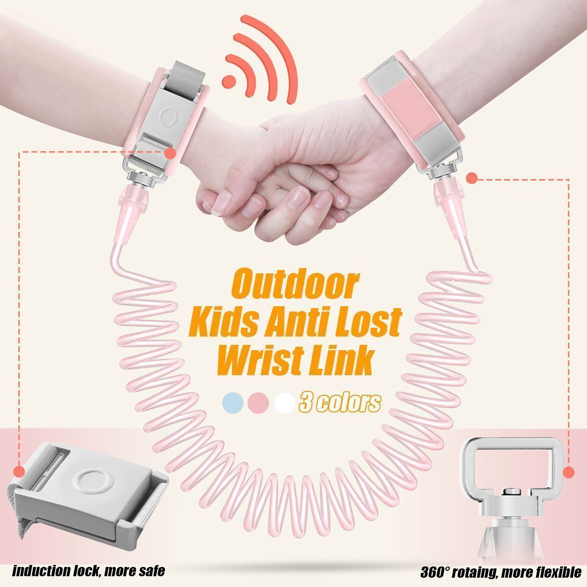 Child-Kid-Induction-lock-Anti-lost-Safety-Leash-Wrist-Link-Harness-Strap-Reins-Traction-Rope-Anti-Lo-1563141