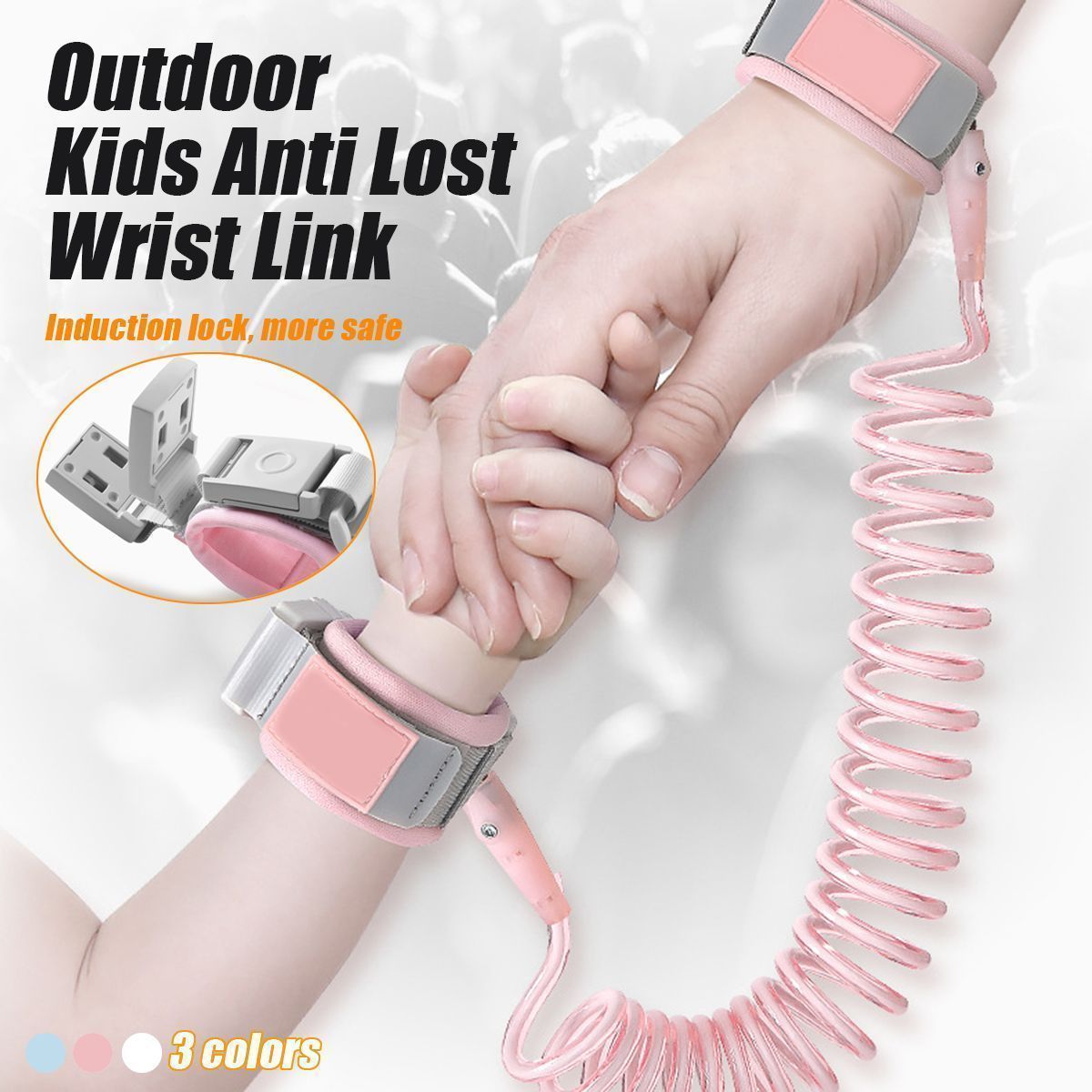 Child-Kid-Induction-lock-Anti-lost-Safety-Leash-Wrist-Link-Harness-Strap-Reins-Traction-Rope-Anti-Lo-1563141