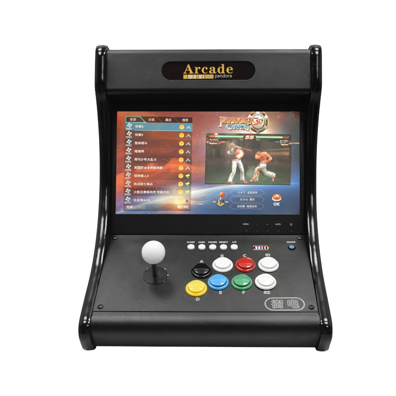 Raspberry-PI-4B-4018-Games-14-inch-IPS-Arcade-Game-Console-8-Button-Design-Support-PS3-Video-Games-T-1743622