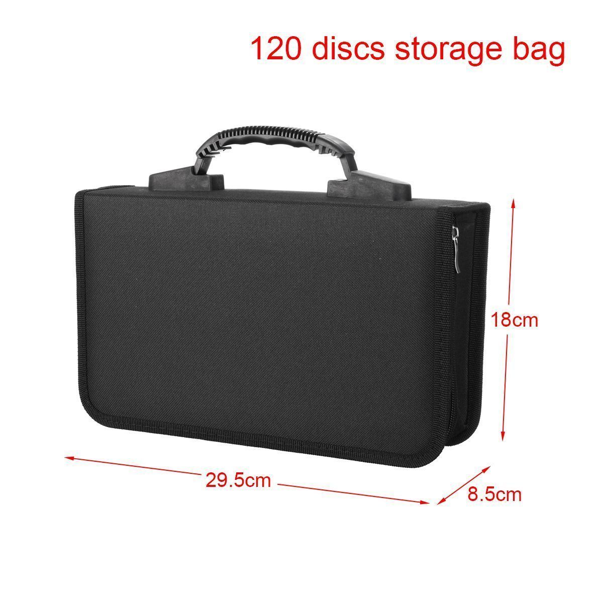 120360-Disc-CD-DVD-Organizer-Holder-Storage-Case-Bag-Album-Media-Video-Oxford-1594359