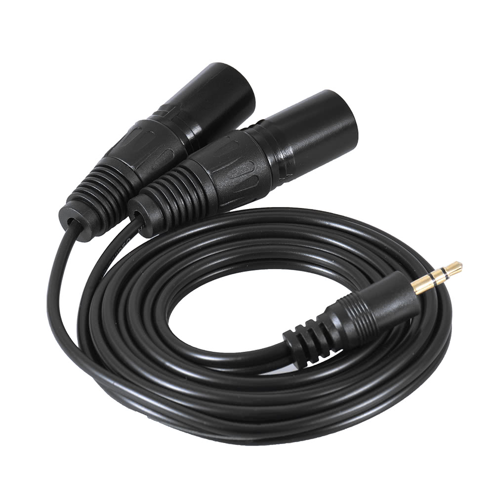 15m-Dual-XLR-Male-to-35mm-Male-Plug-Audio-Cable-for-Mixing-Console-Mixer-Amplifier-Speaker-1597716