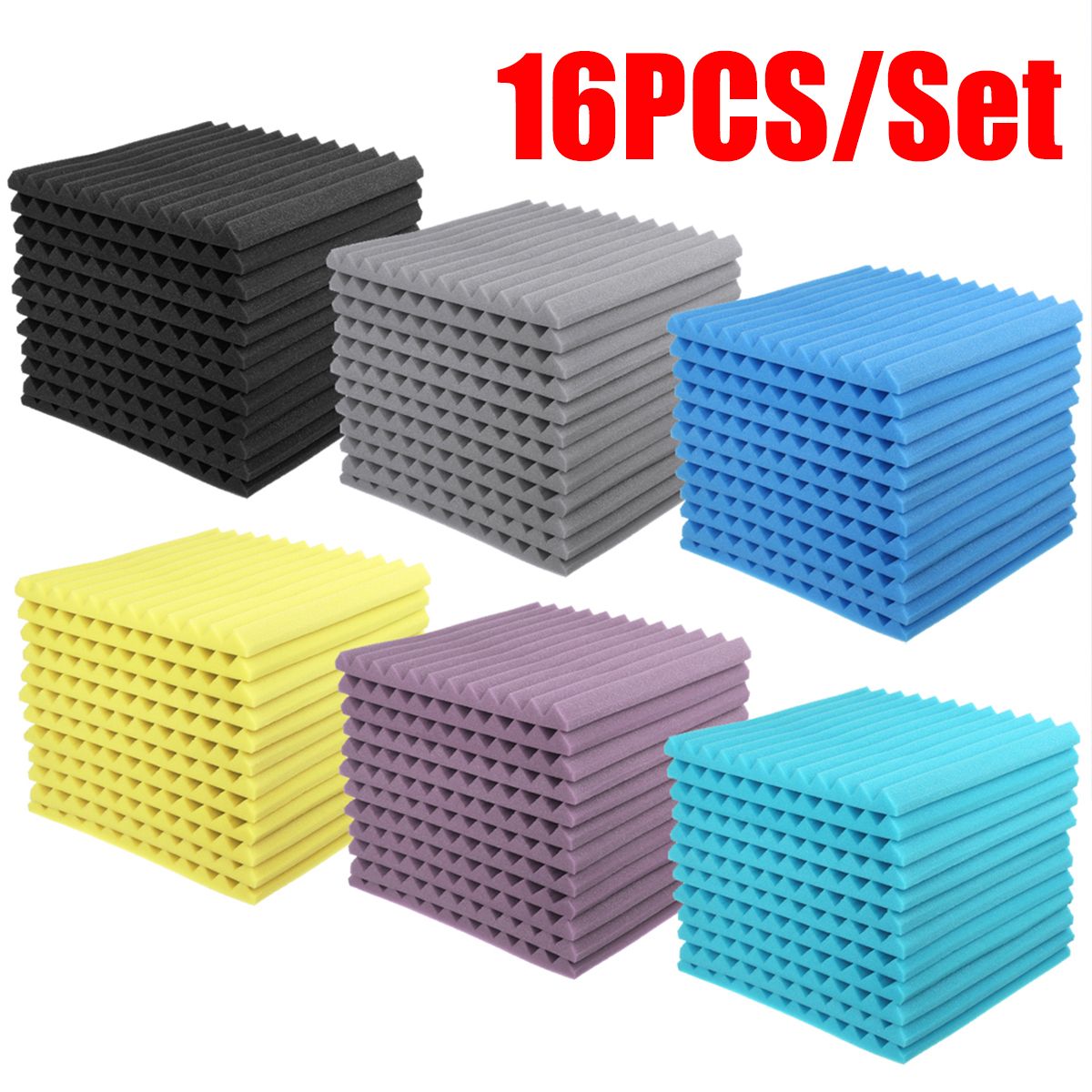 16-Pcs-Soundproofing-Wedges-Acoustic-Panels-Tiles-Insulation-Closed-Cell-Foams-1737781