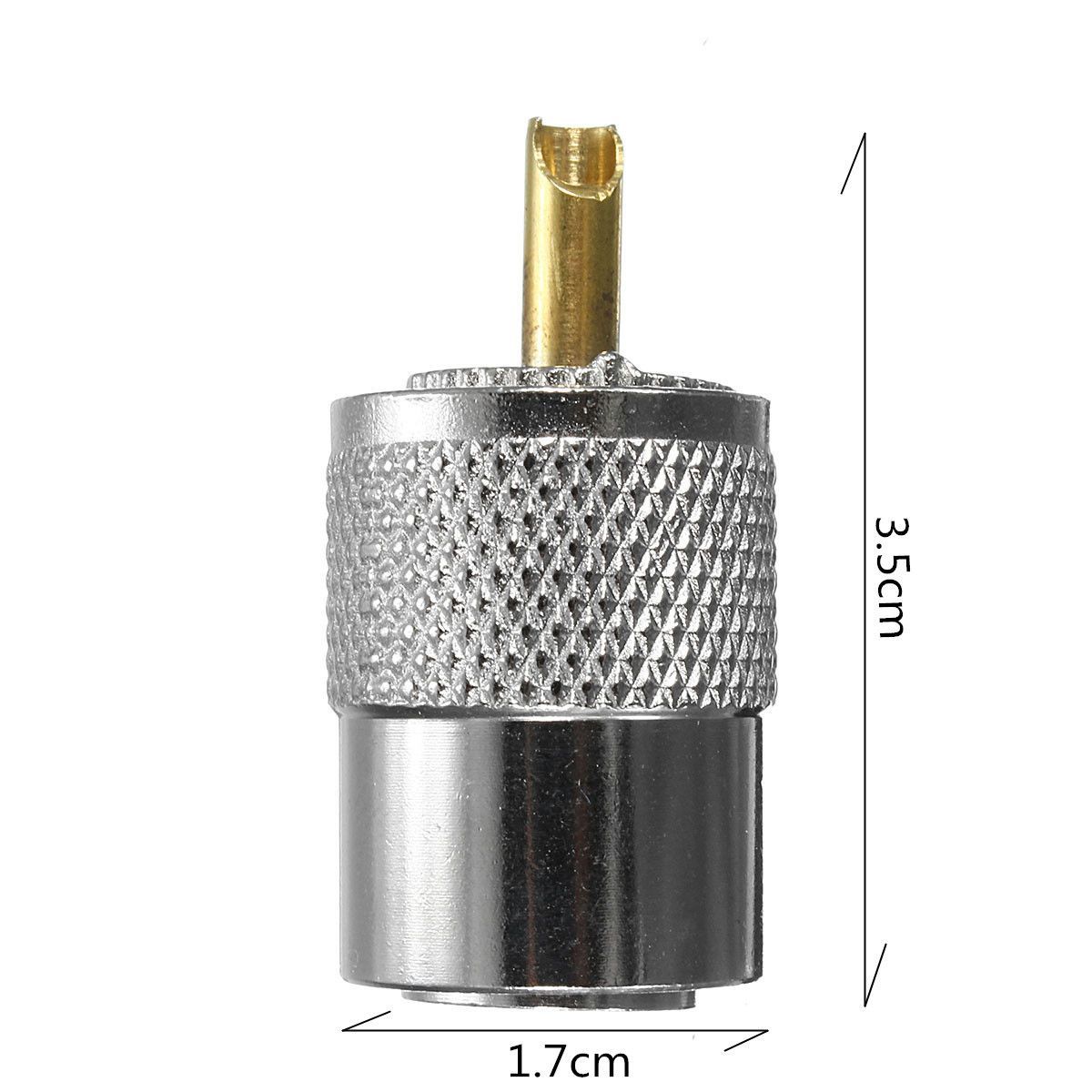 2Pcs-Metal-UHF-PL-259-Male-Solder-RF-Connector-Plug-For-RG8-Coaxial-Cable-Connector-1161334