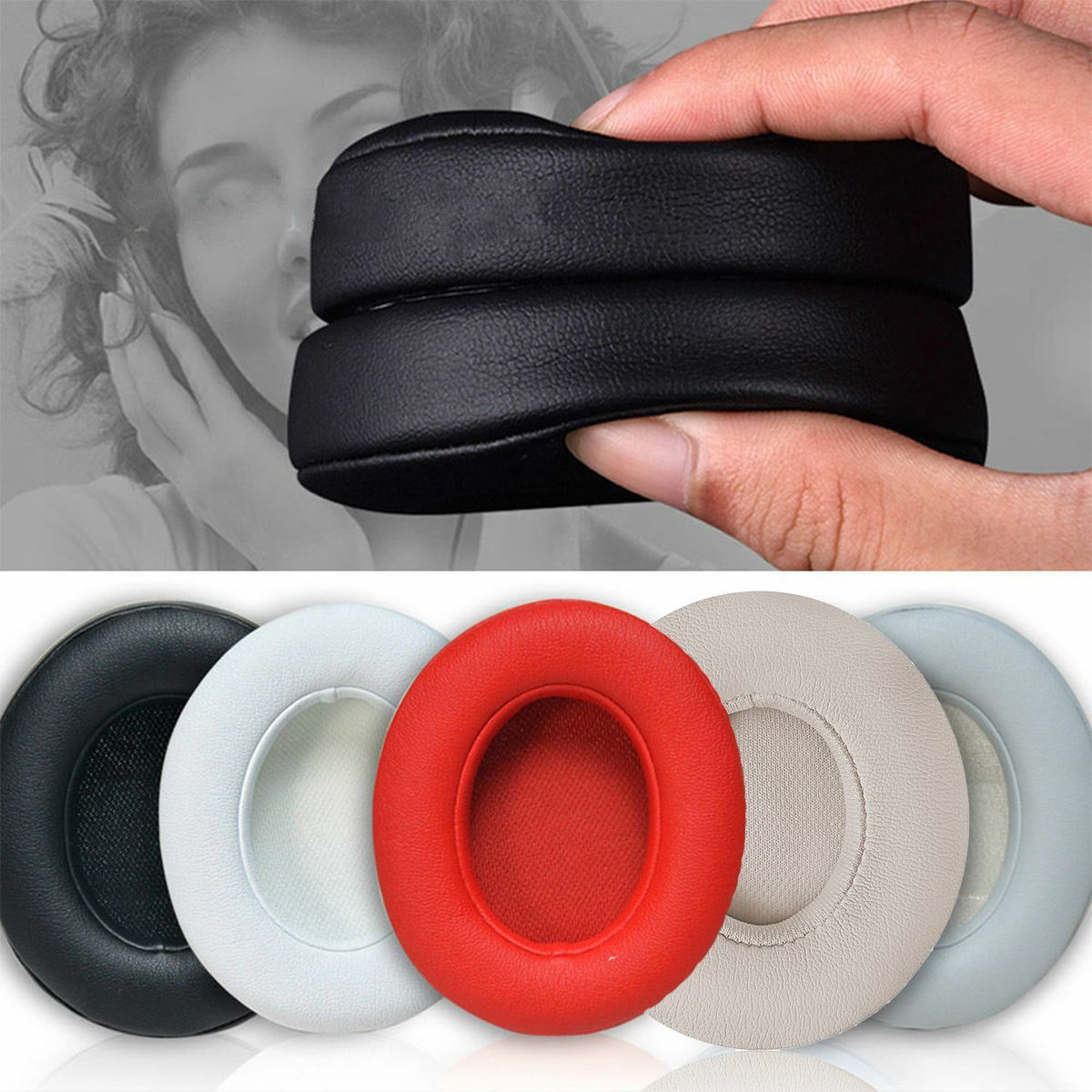 2Pcs-Replacement-Cushion-Earpads-for-Beats-Solo-2-Solo3-Headphones-Leather-Noise-Block-Quietcomfort--1480532