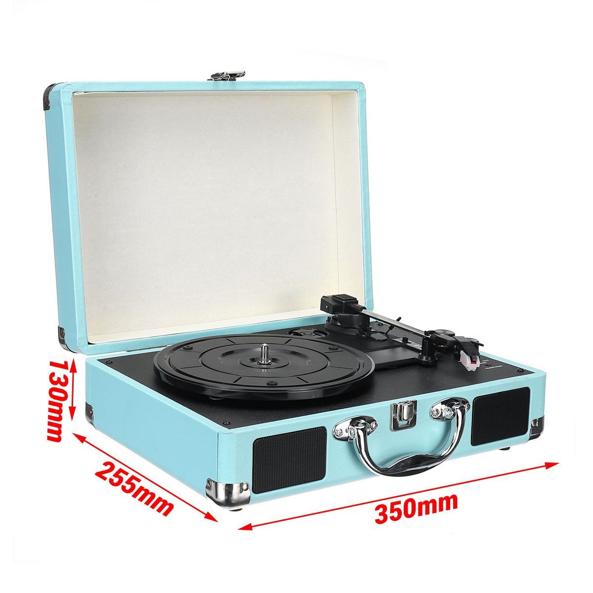 B32603-bluetooth-Wireless-3-Speed-Vinyl-Record-Player-Turntable-Retro-2-Speakers-Case-1451503