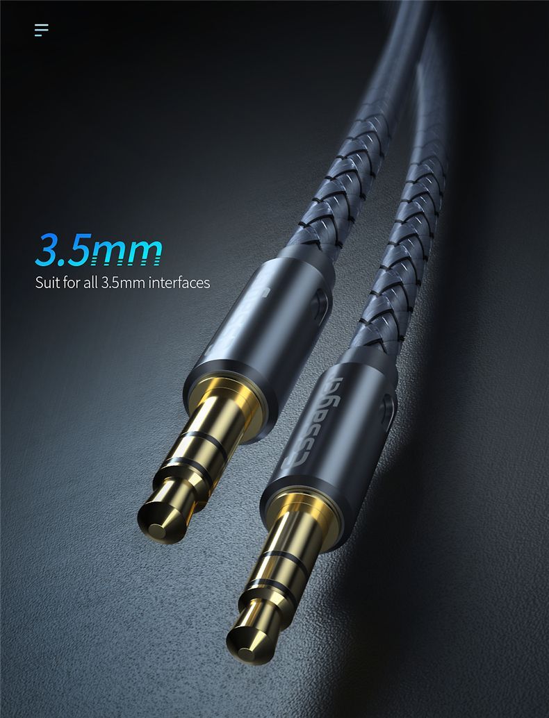 Essager-Male-To-Male-Audio-Cable-35mm-Jack-Aux-Speaker-Wire-Car-Headphone-MP3-Aluminium-Alloy-Delica-1760947