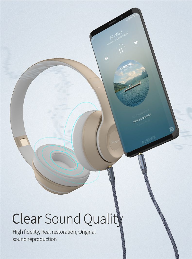 Essager-Male-To-Male-Audio-Cable-35mm-Jack-Aux-Speaker-Wire-Car-Headphone-MP3-Aluminium-Alloy-Delica-1760947