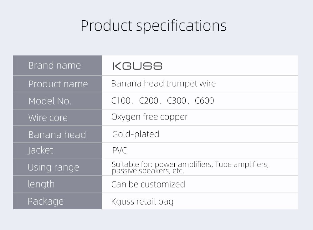 KGUSS-Banana-Head-4N-Oxygen-free-Pure-Copper-Speaker-Power-Amplifier-Audio-Cable-1606058