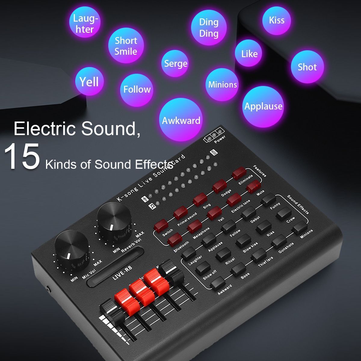 LIVE-R8-15-Sound-Effects-Bluetooth-Live-Sound-Card-Audio-Mixers-Webcast-Headset-Mic-Voice-Control-fo-1718612