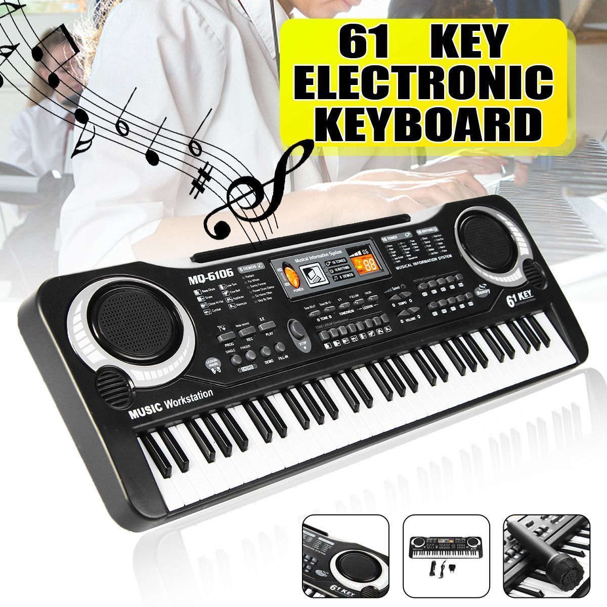 Standard-61-Keys--Children-Electronic-Piano-Keyboard-with-External-Speaker-Microphone-Supports-Singi-1660652