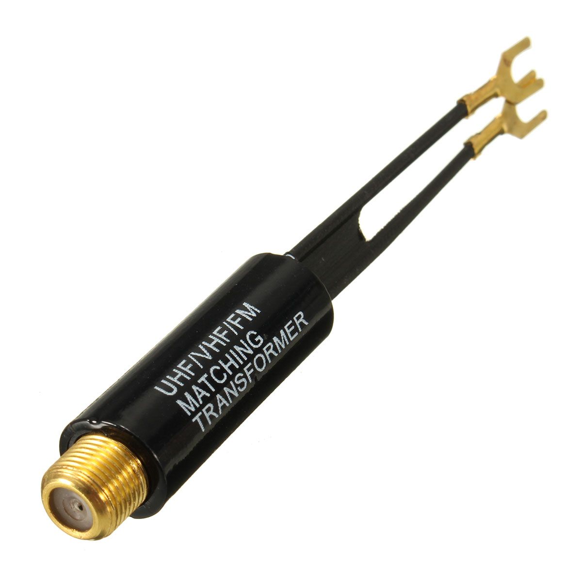 UHF-VHF-FM-Gold-Plated-75-300-Ohm-TV-Coaxial-Antenna-Cable-Matching-Transformer-1681940