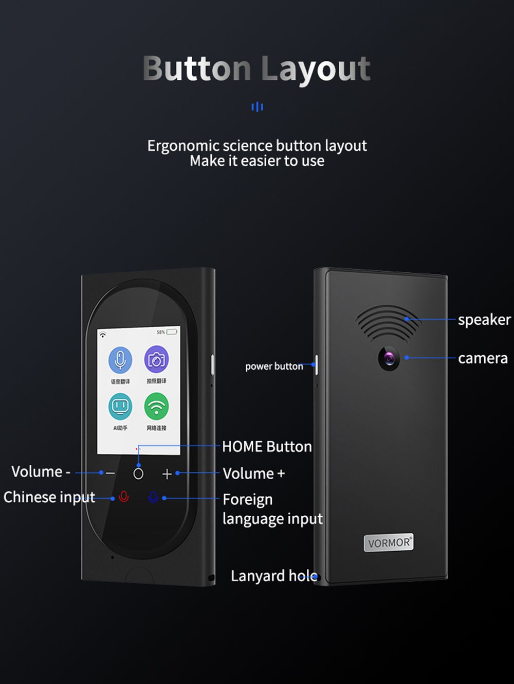 VORMOR-T10-106-Languages-Online-Offline-Voice-Translator-Photo-Translation-Real-time-Wifi-Smart-Tran-1574136