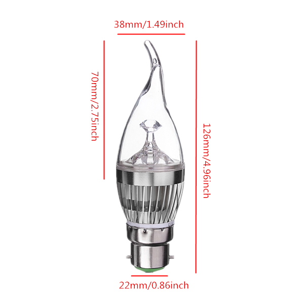 B22-3W-AC85-265V-WhiteWarm-White-Silver-Cover-LED-Candle-Light-Bulb-955856