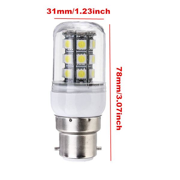 B22-LED-Bulbs-12V-3W-27-SMD-5050-WhiteWarm-White-Corn-Light-941541