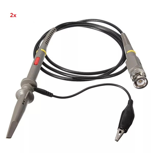 2Pcs-DANIU-P6100-Oscilloscope-100MHz-PKCATI-BNC-Clip-Probe-Clip-Cable-1566829