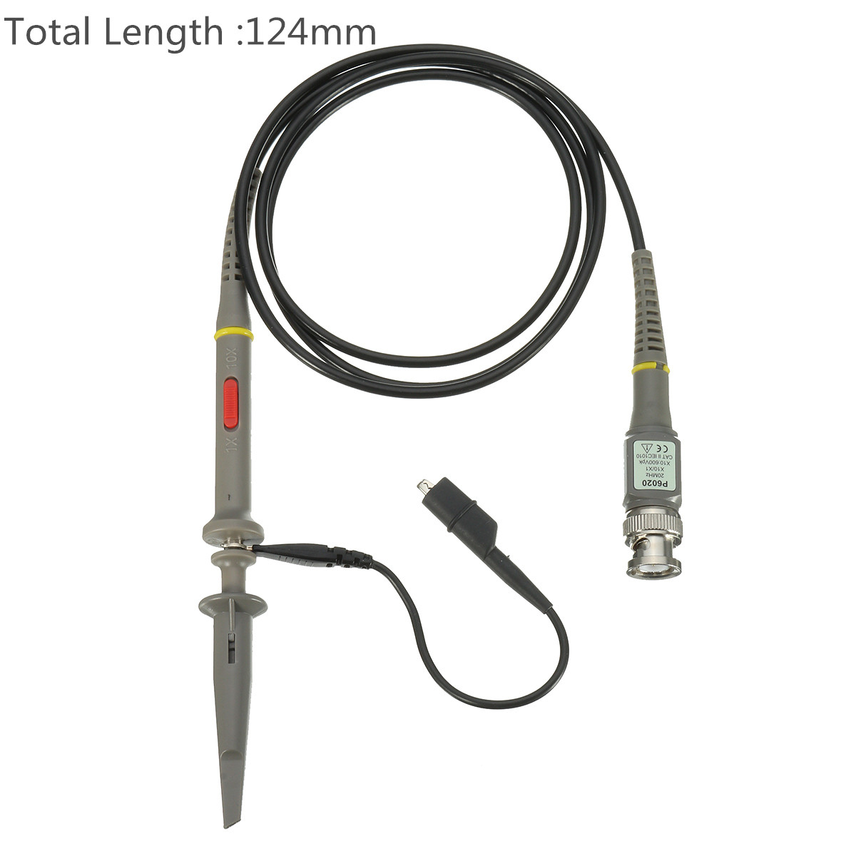 DANIU-2Pcs-Oscilloscope-Probe-BNC-Alligator-Clip-Ground-Lead-Test-Tool-20MHz-1X-10X-1157649