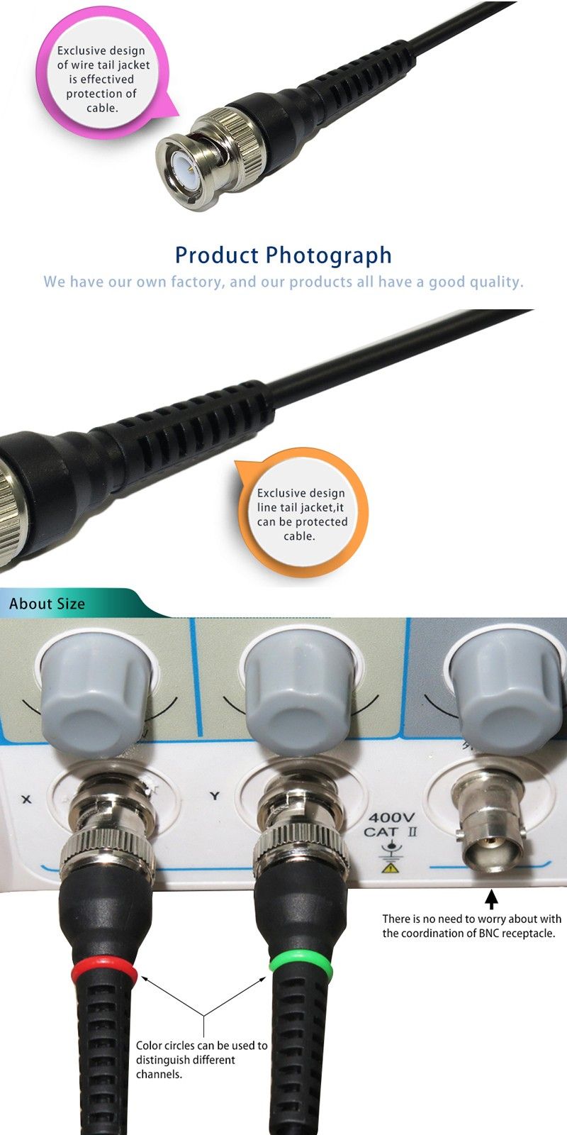 DANIU-P1013-BNC-Q9-Male-Plug-To-BNC-Q9-Male-Plug-Oscilloscope-Test-Probe-Cable-Lead-100CM-1109347