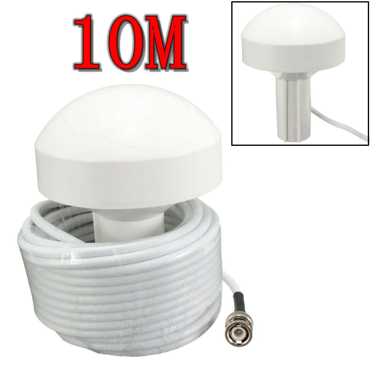 GPS-Active-Marine-Navigation-Antenna-10-Meters-With-BNC-Male-Plug-Connector-New-1019248