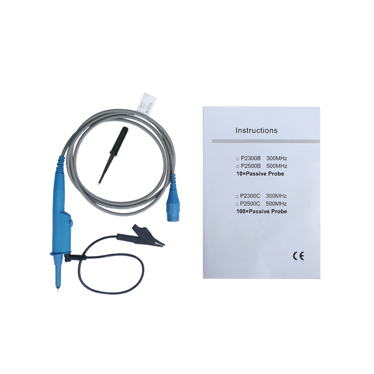 Hantek-P2301B-300MHz-100MOmega-Oscilloscope-Probe-BNC-Protective-Cap-Scope-Clip-Probe-1509389