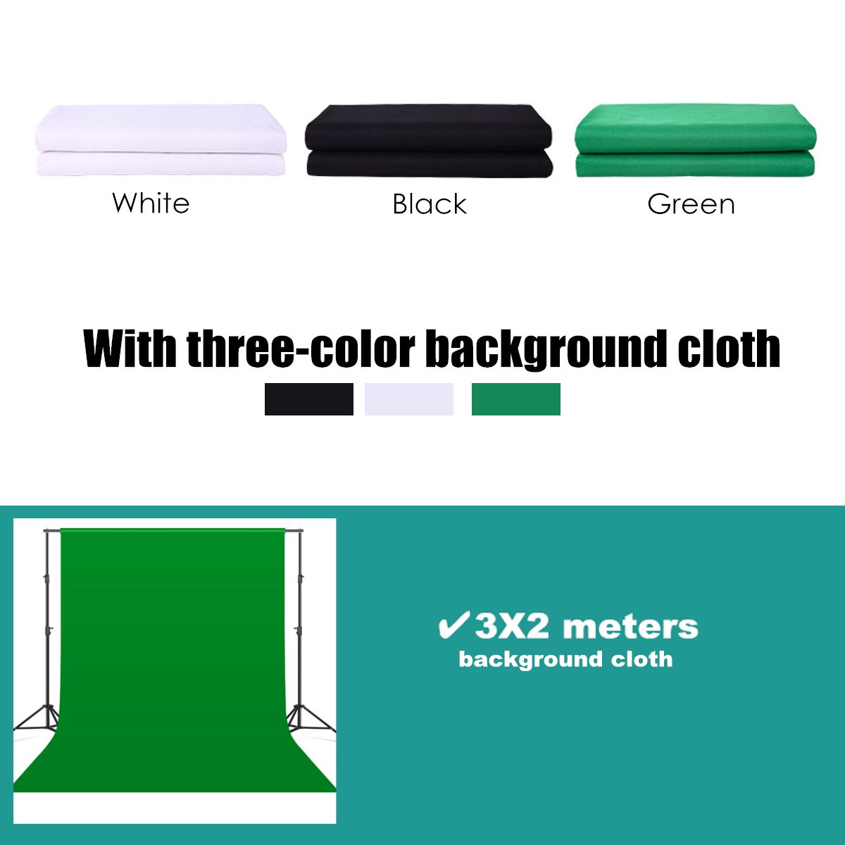 Photo-Studio-Background-Support-Stand-Kit-Black-White-Green-Screen-Backdrop-Set-1692553