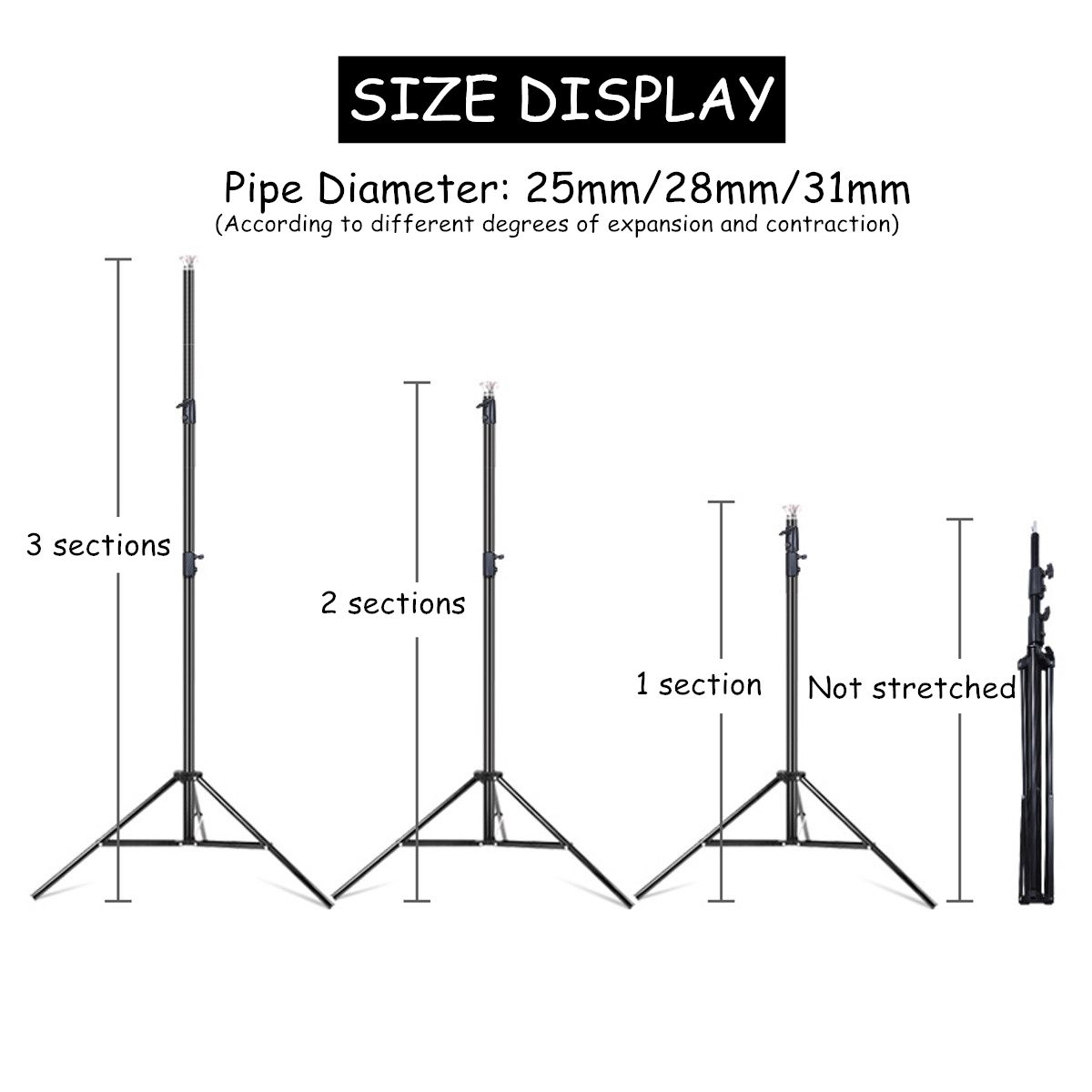 Photo-Studio-Background-Support-Stand-Kit-Black-White-Green-Screen-Backdrop-Set-1692553