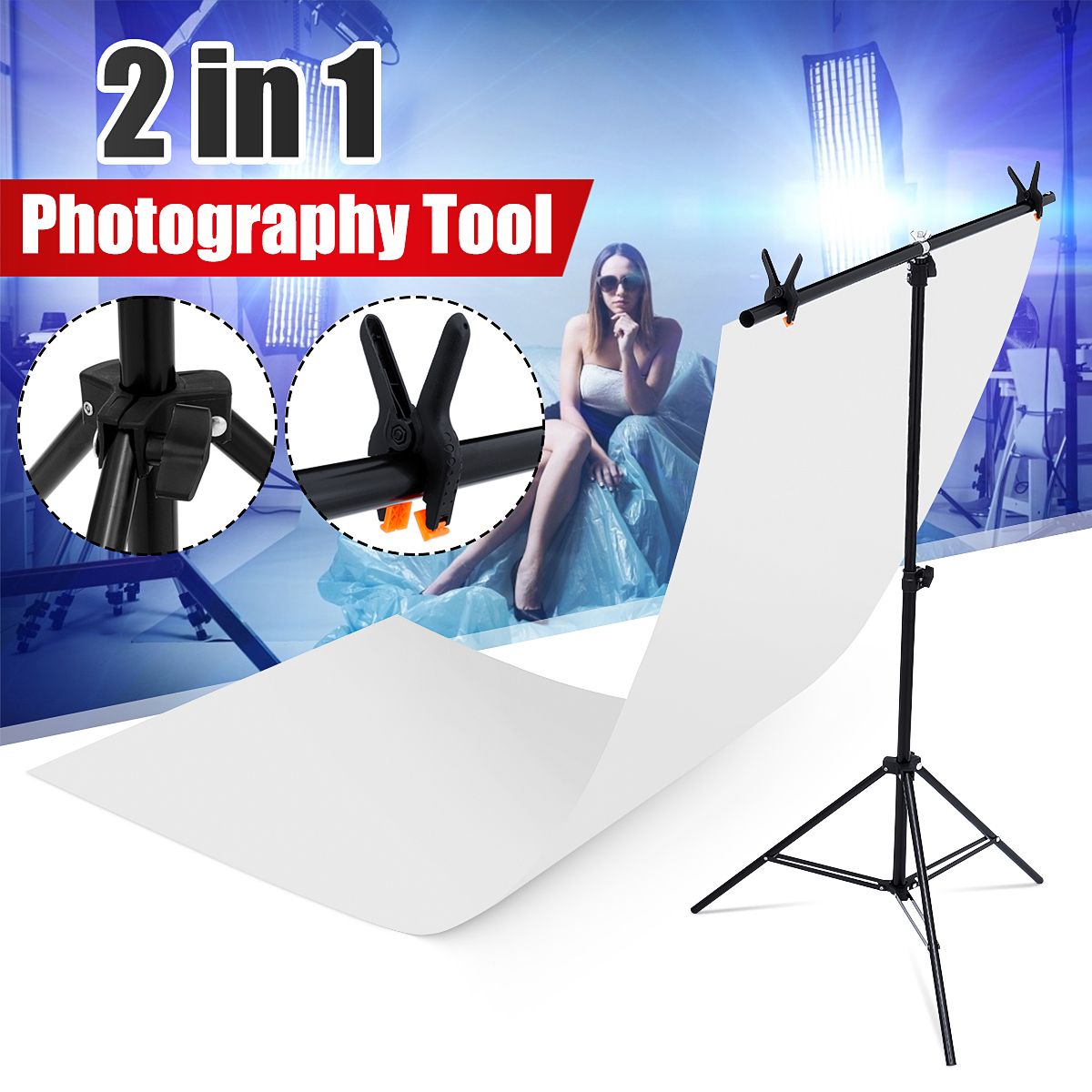 Photography-Photo-Screen-Background-Support-Stand-Triple-Stand--White-Backdrop-1718544