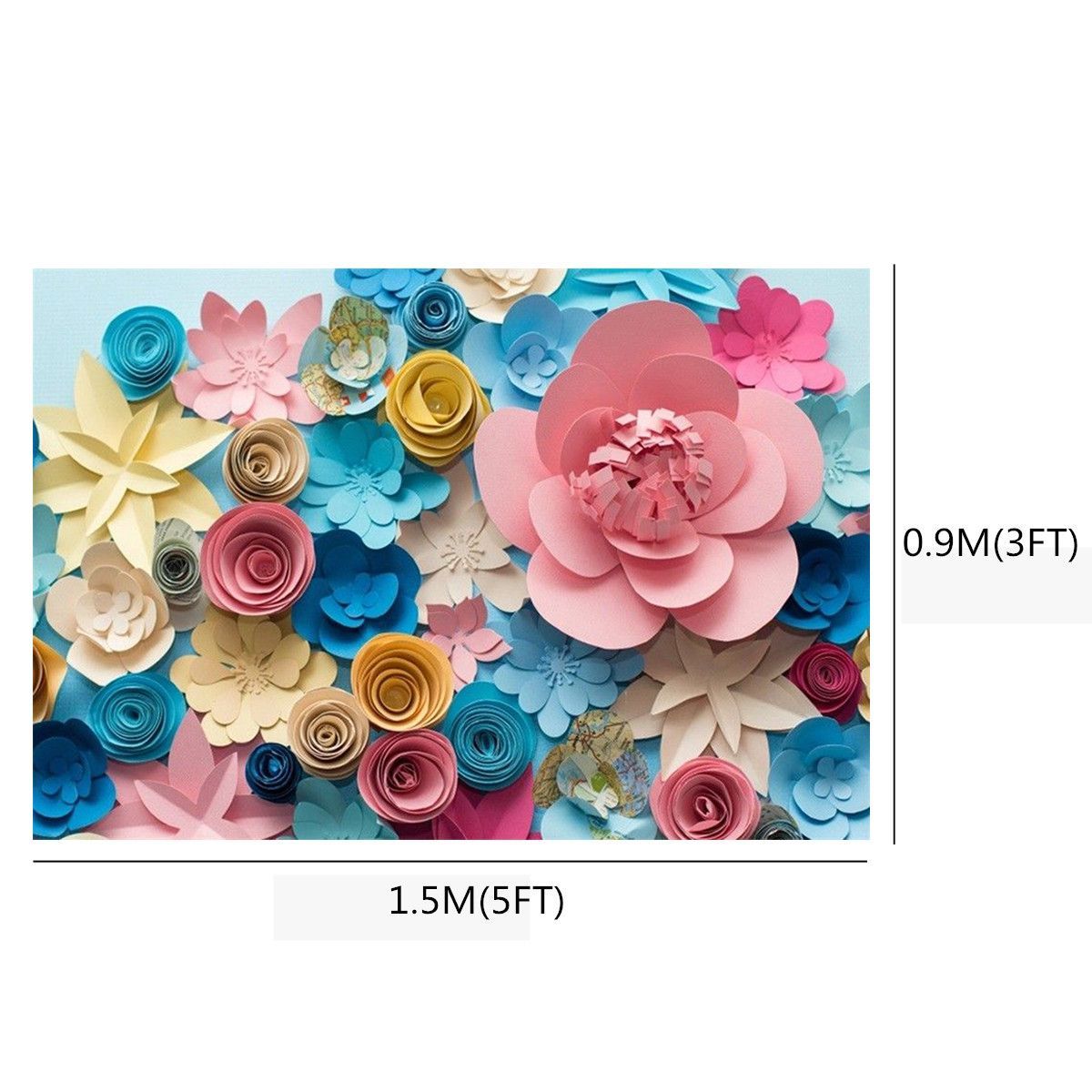 150cm-x-90cm-Colorful-Paper-Flower-Photography-Backgrounds-Child-Vinyl-Photo-Backdrops-1731448