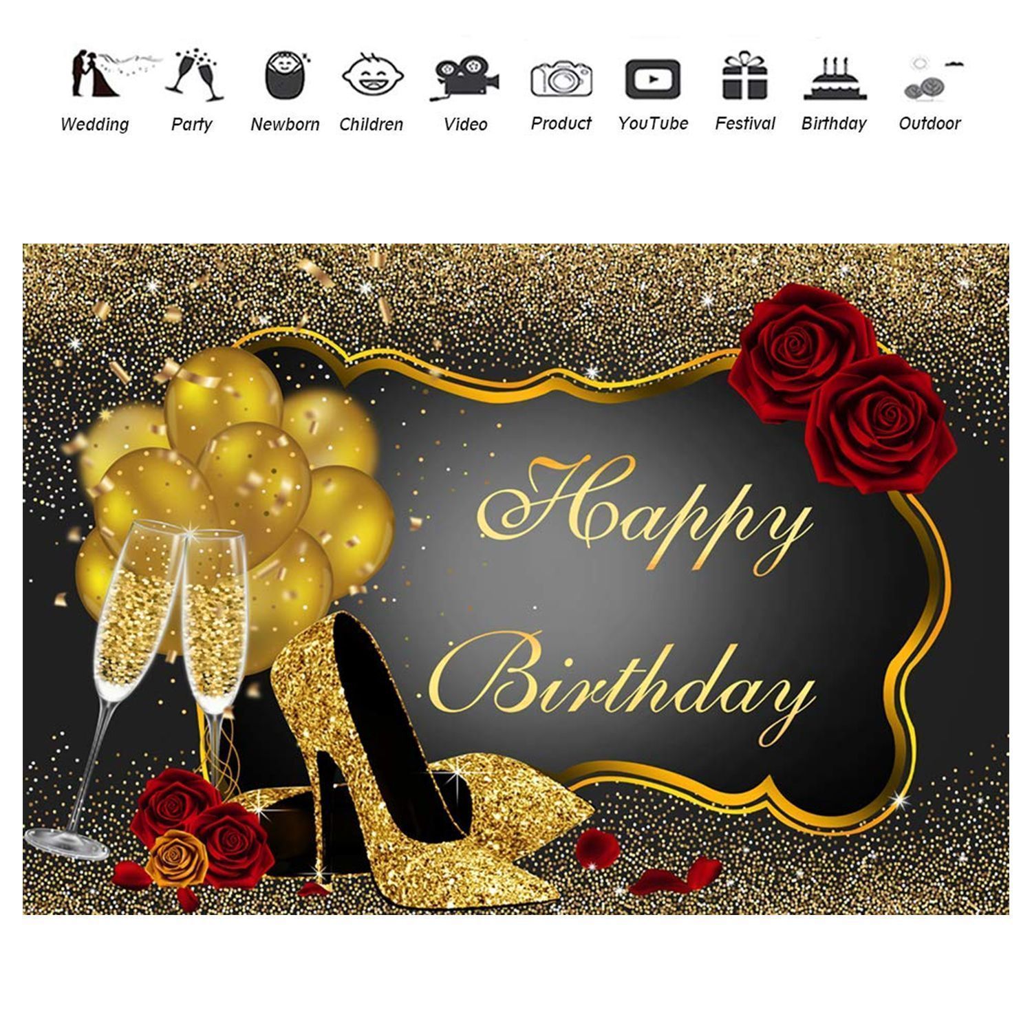 150x100CM-220x150CM-250x180CM-Spray-Painted-Vinyl-Gold-Balloon-Glass-Rose-Photography-Backdrop-Backg-1673245